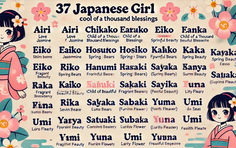 Cool Japanese Girl Names