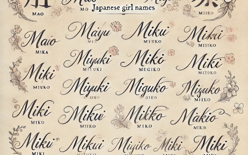 Japanese Girl Names Starting with M