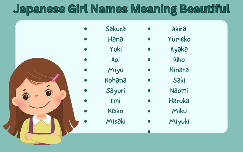 Japanese Girl Names Meaning Beautiful