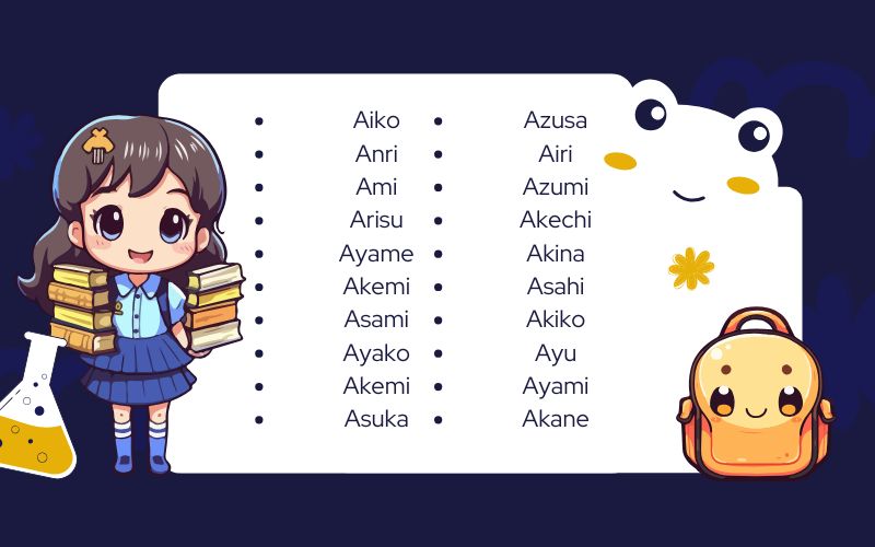 Japanese Girl Names Meaning Dark