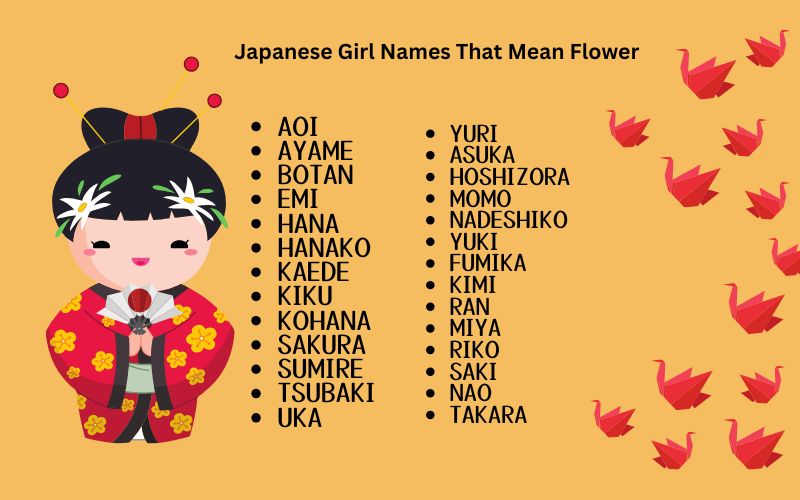 Japanese Girl Names That Mean Flower